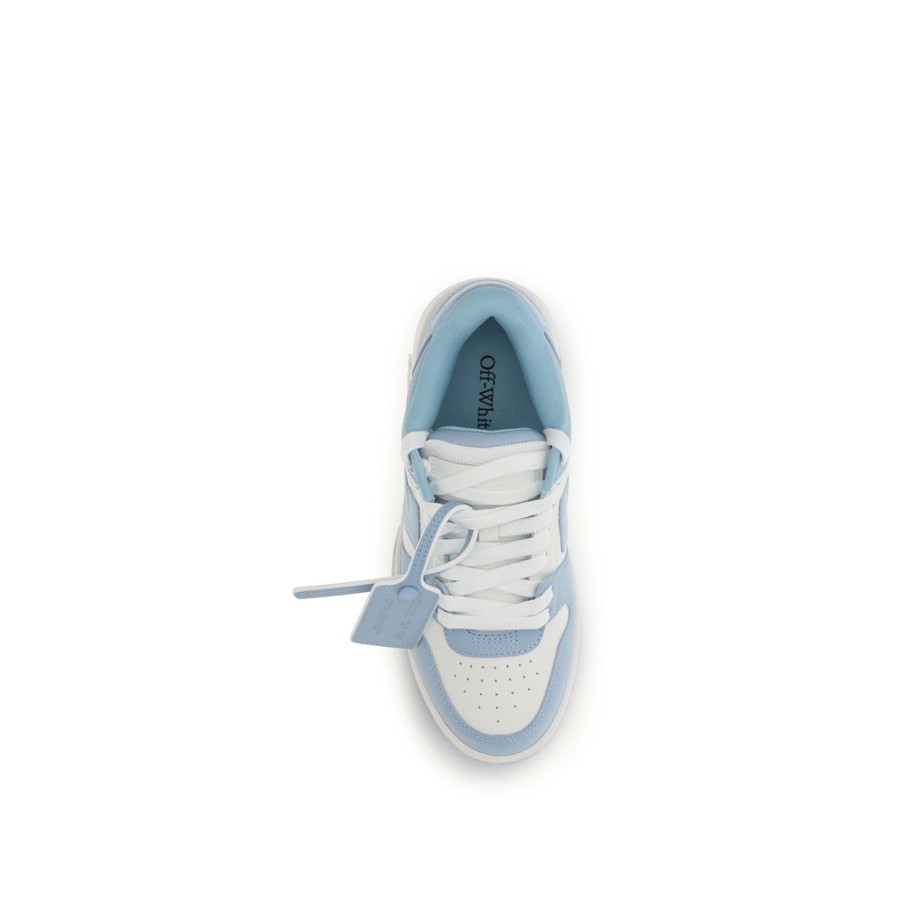 Off-White Blaue Kalbsleder Bos Taurus Sneaker