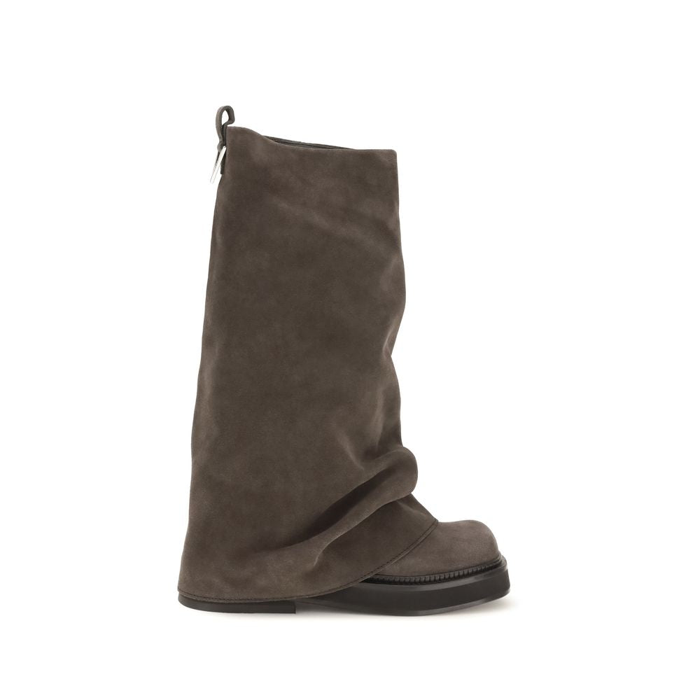 The Attico Braune Kalbsleder Bos Taurus Stiefel