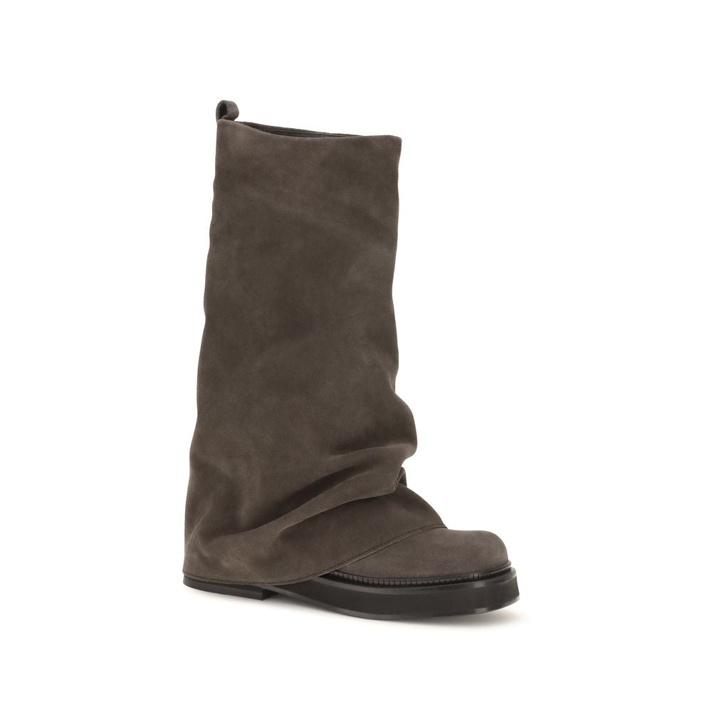 The Attico Braune Kalbsleder Bos Taurus Stiefel