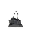 The Attico Schwarze Bos Taurus Kalbsleder Schultertasche