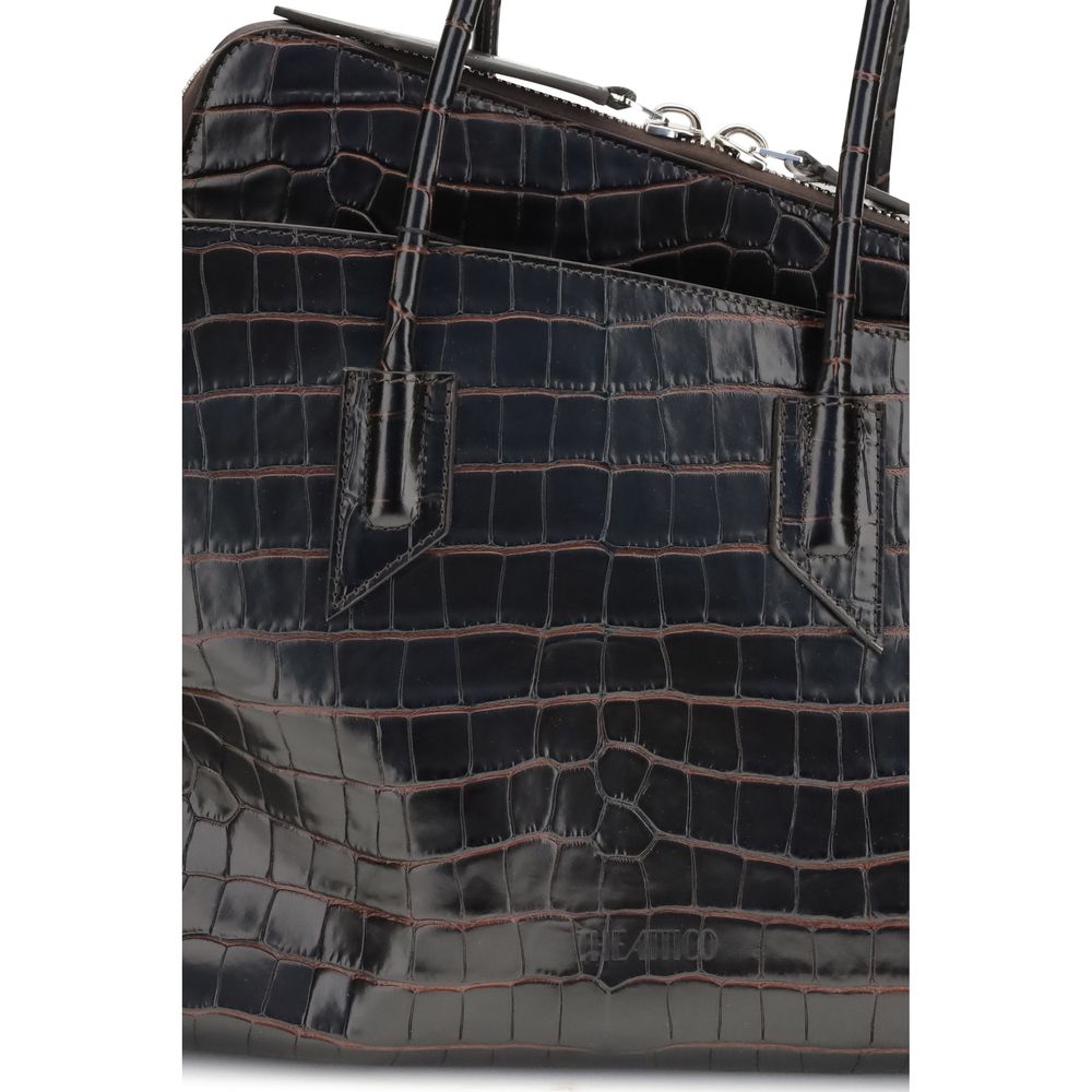 The Attico Schwarze Bos Taurus Kalbsleder Schultertasche