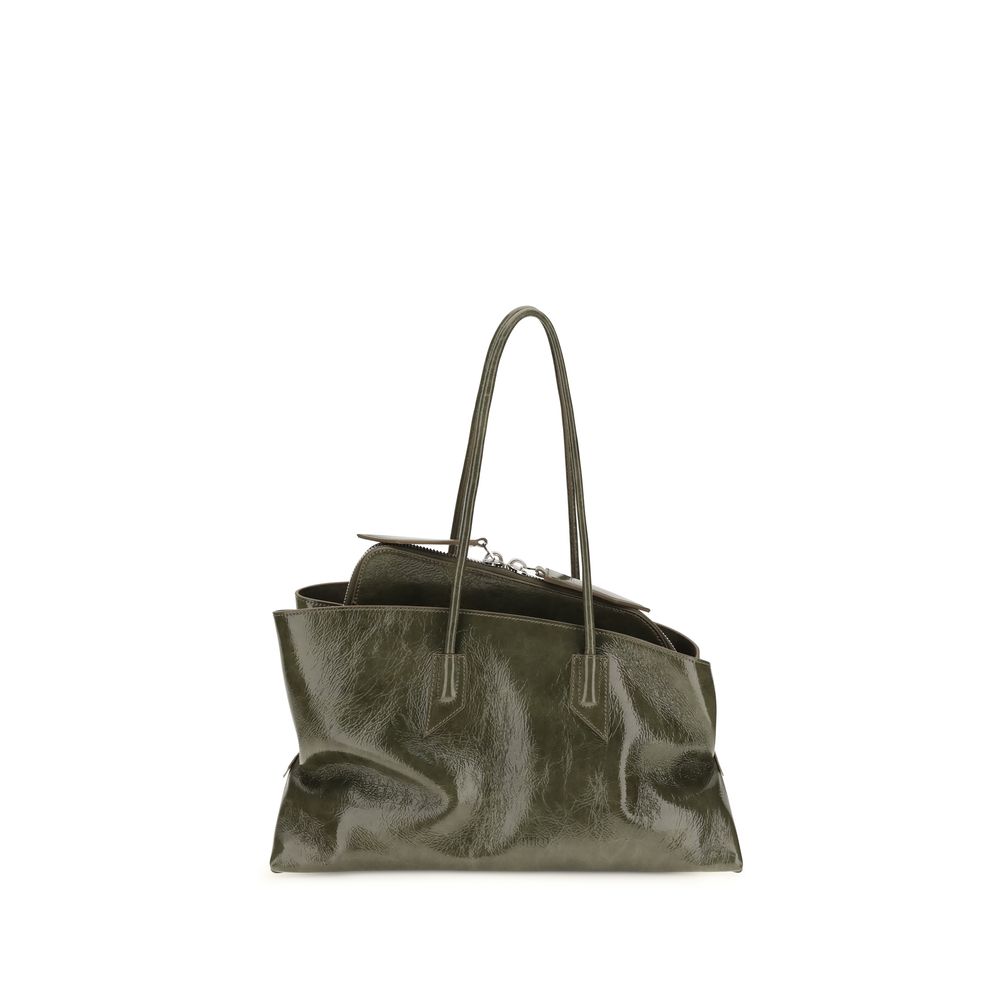 The Attico Bicolor Calf Leather Bos Taurus Schultertasche