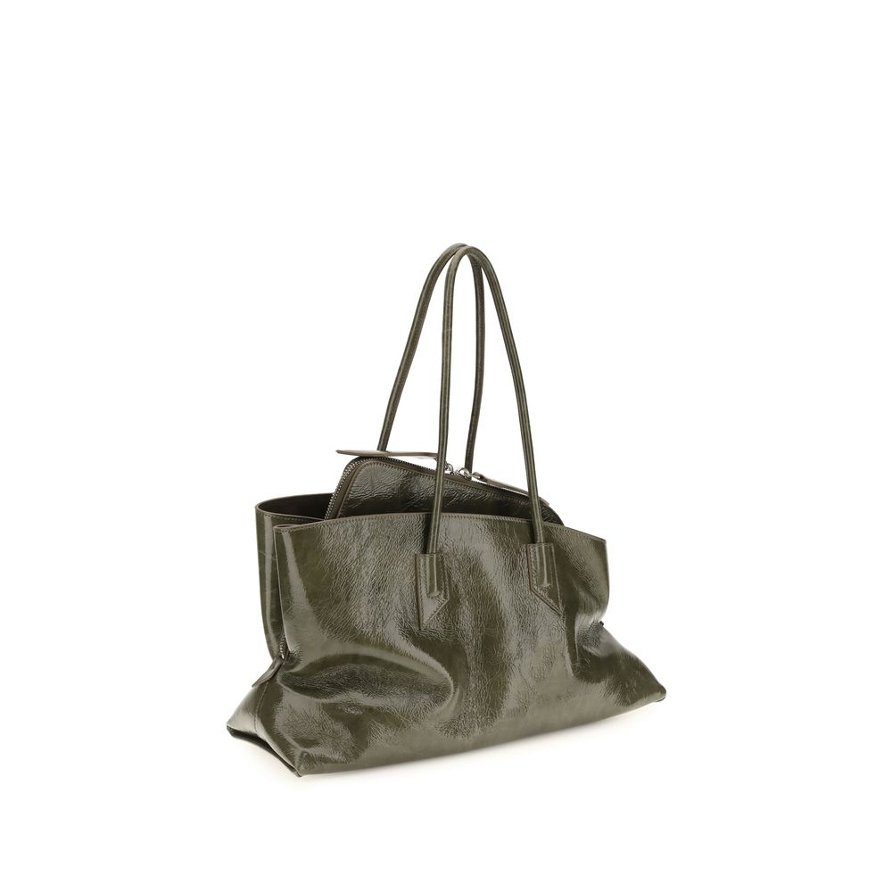 The Attico Bicolor Calf Leather Bos Taurus Schultertasche