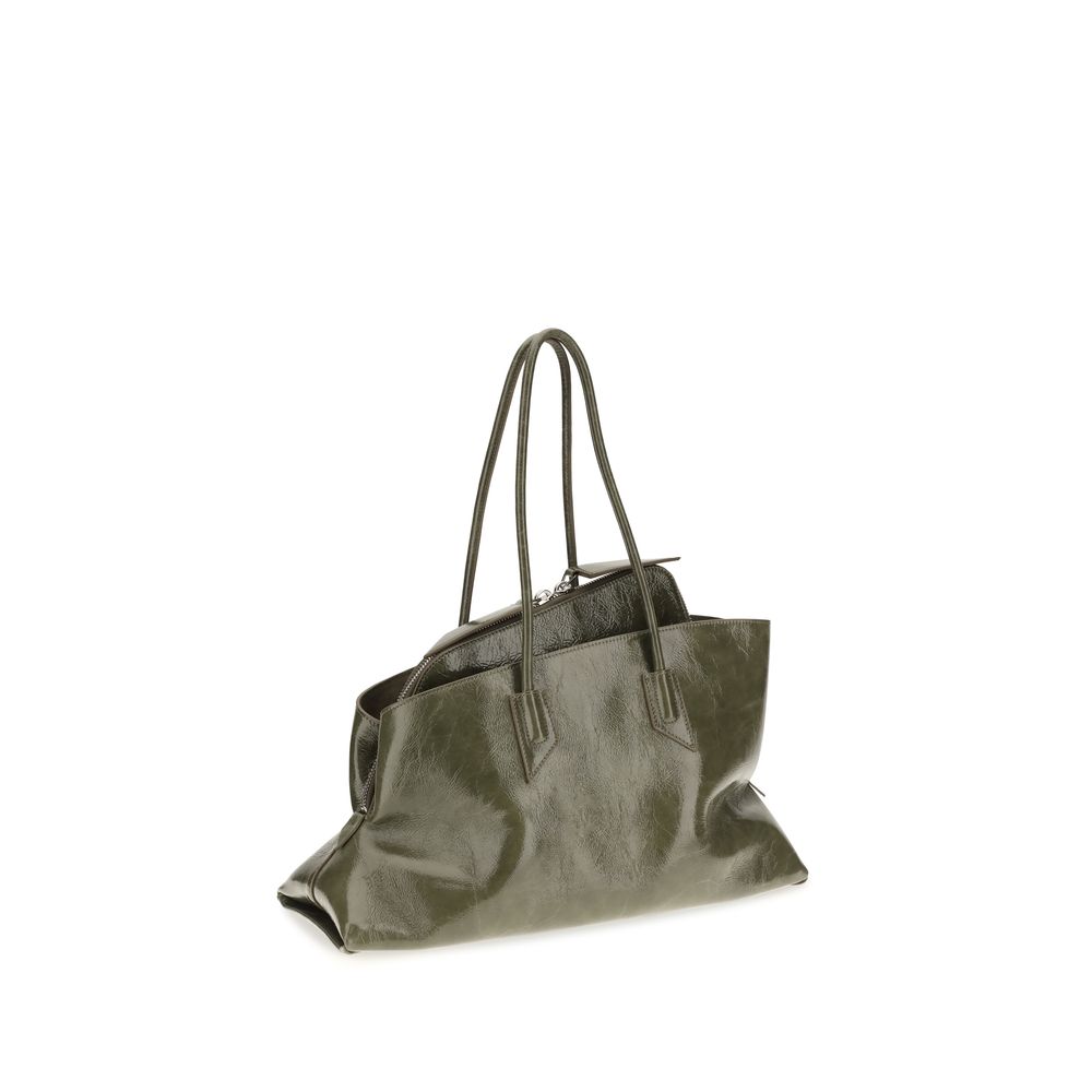 The Attico Bicolor Calf Leather Bos Taurus Schultertasche