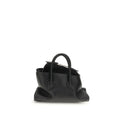 The Attico Schwarze Kalbsleder Bos Taurus Handtasche