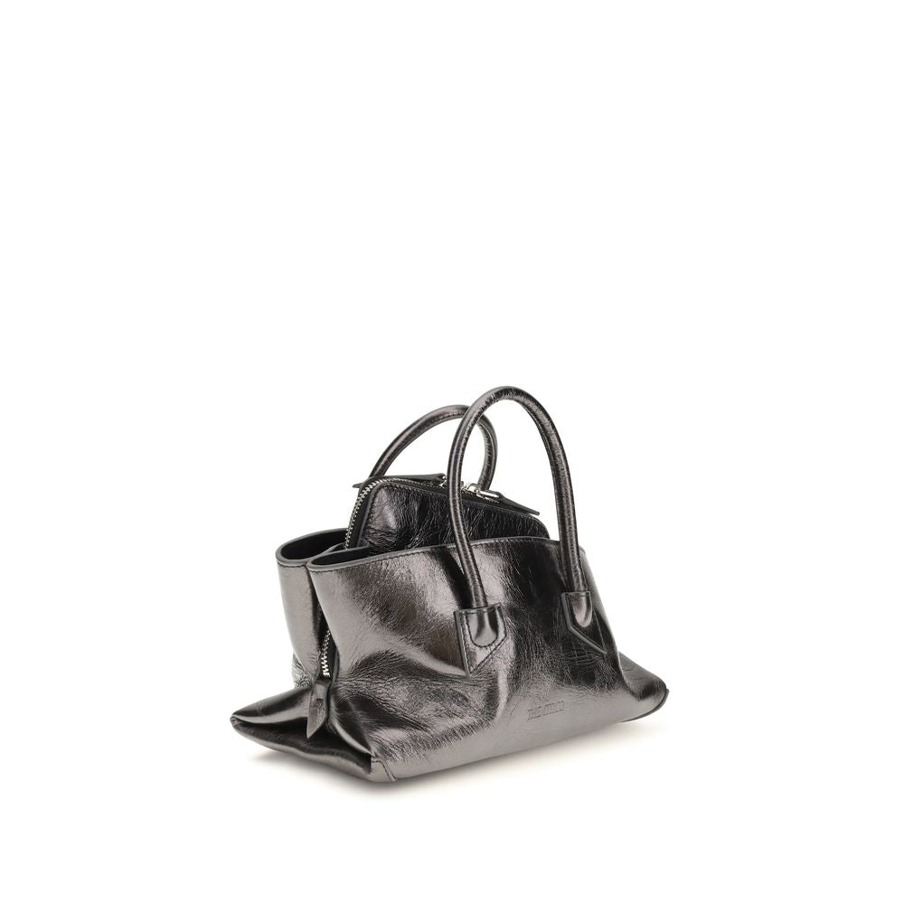 The Attico Graue Kalbsleder Bos Taurus Schultertasche