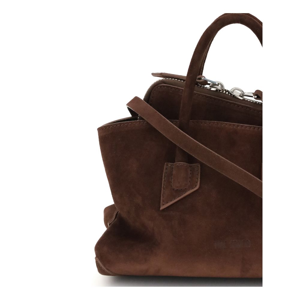 The Attico Braune Kalbsleder Bos Taurus Schultertasche