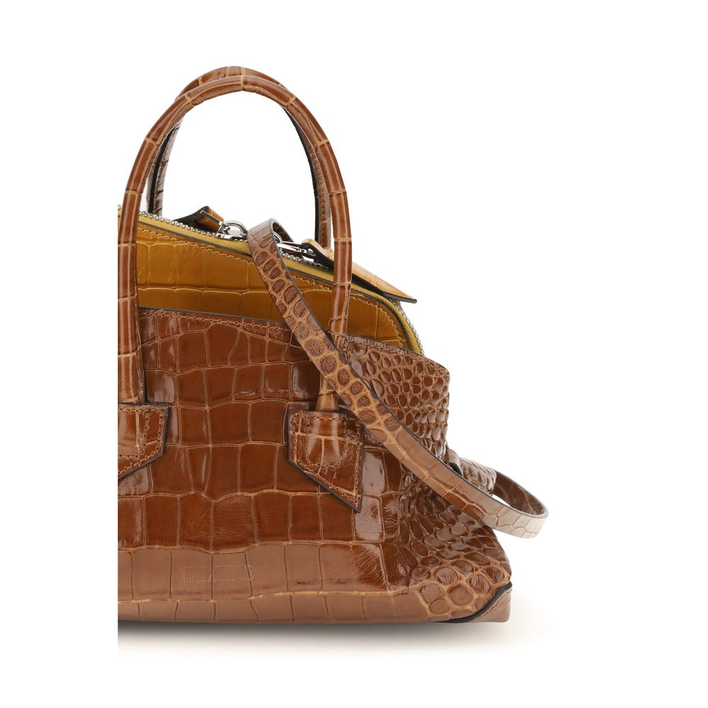 The Attico Braune Kalbsleder Bos Taurus Handtasche