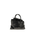 The Attico Schwarze Kalbsleder Bos Taurus Handtasche
