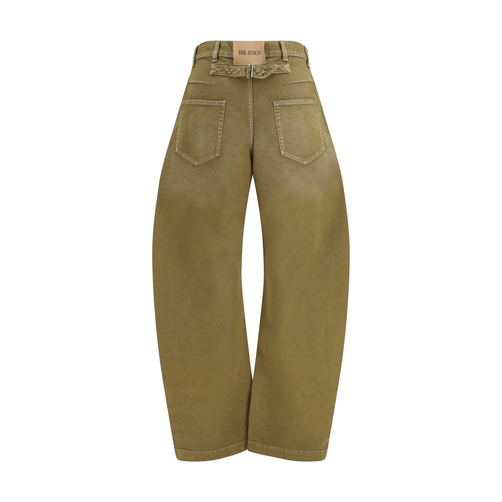 The Attico Braune Baumwolljeans Denim
