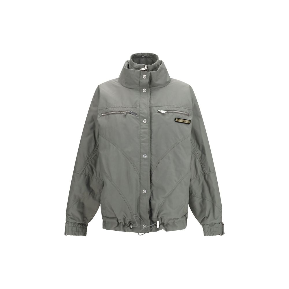 The Attico Grauer Bomber aus Baumwolle
