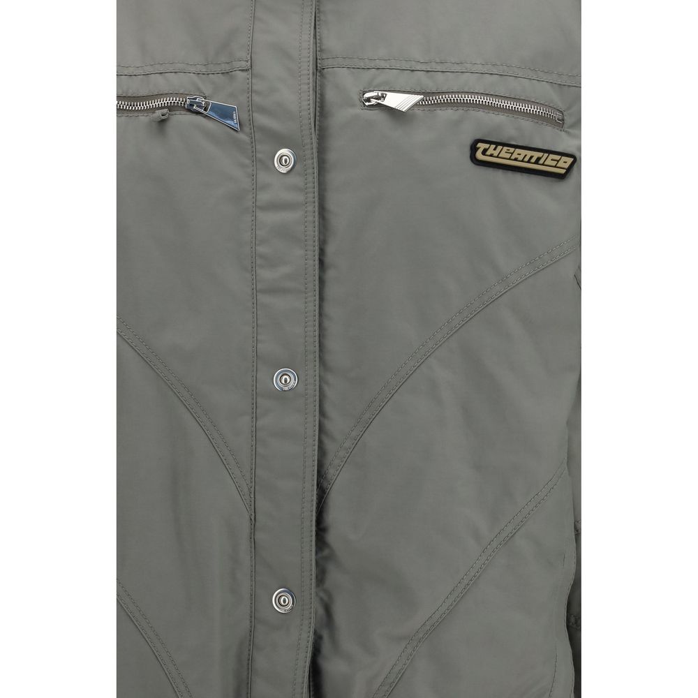 The Attico Grauer Bomber aus Baumwolle