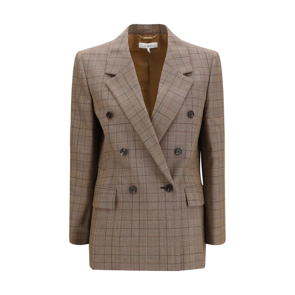 Chloé Beige Woll-Blazer Oves Aries