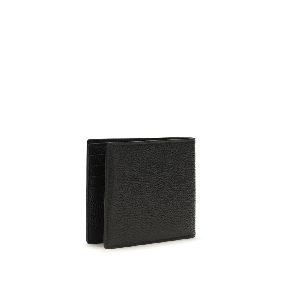 Tom Ford Schwarzes Kalbsleder Bos Taurus Portemonnaie