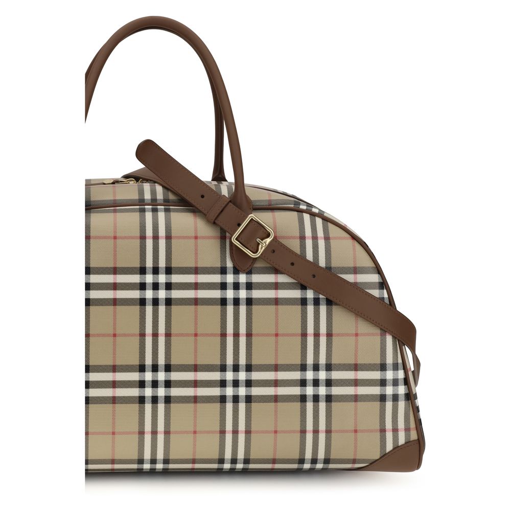 Burberry Beige Cotton Shoulder Bag