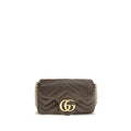 Gucci Braune Kalbsleder Bos Taurus Handtasche