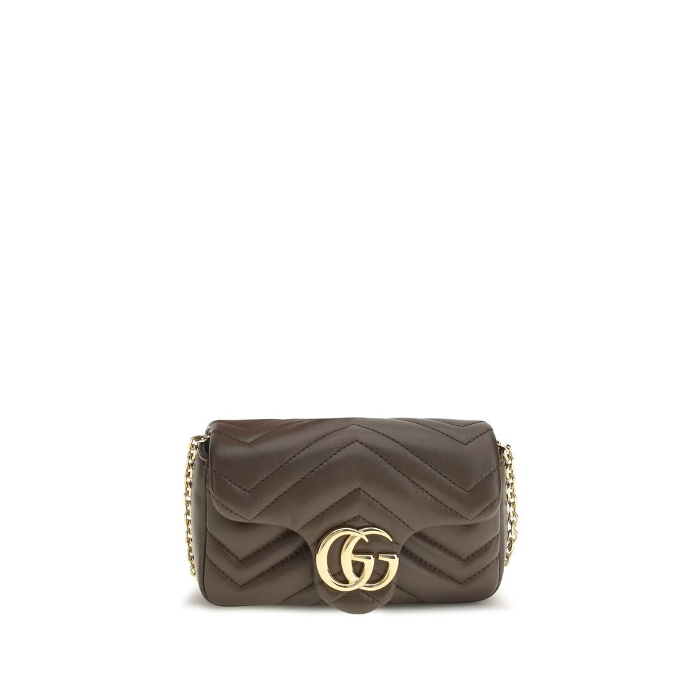 Gucci Braune Kalbsleder Bos Taurus Handtasche