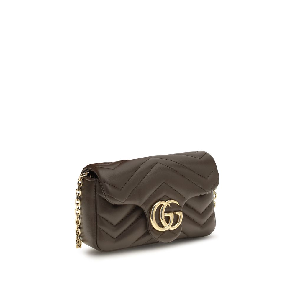 Gucci Braune Kalbsleder Bos Taurus Handtasche