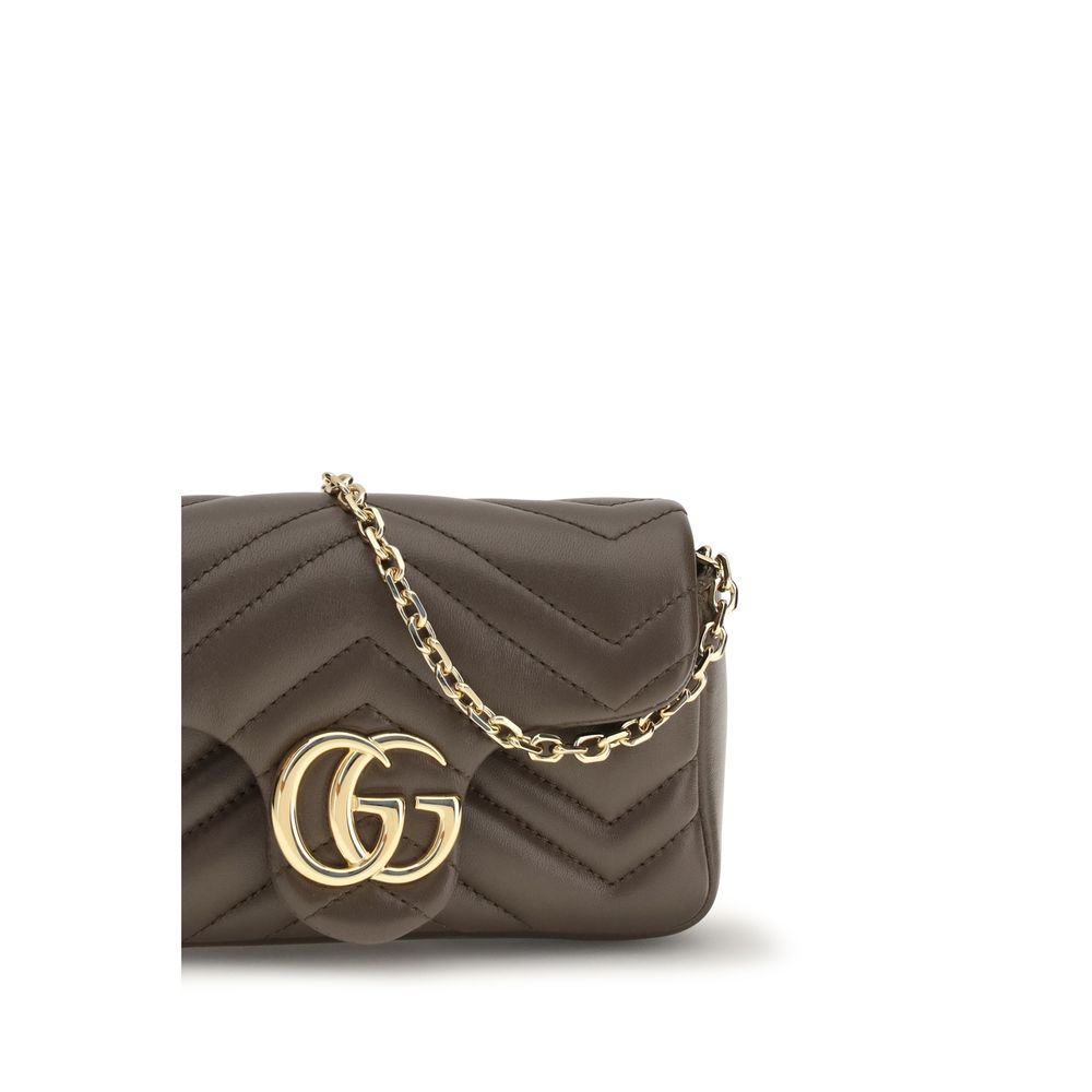 Gucci Braune Kalbsleder Bos Taurus Handtasche
