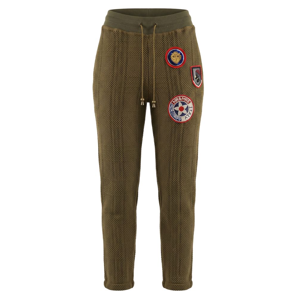 Mr&Mrs Italy Grüne Mesh-Hose für Damen