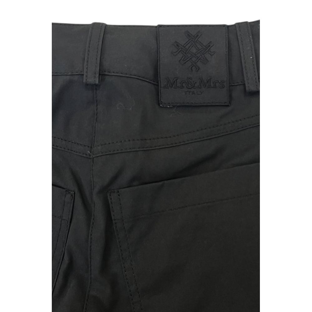 Mr&Mrs Italy Schwarze Baumwollhose für Damen