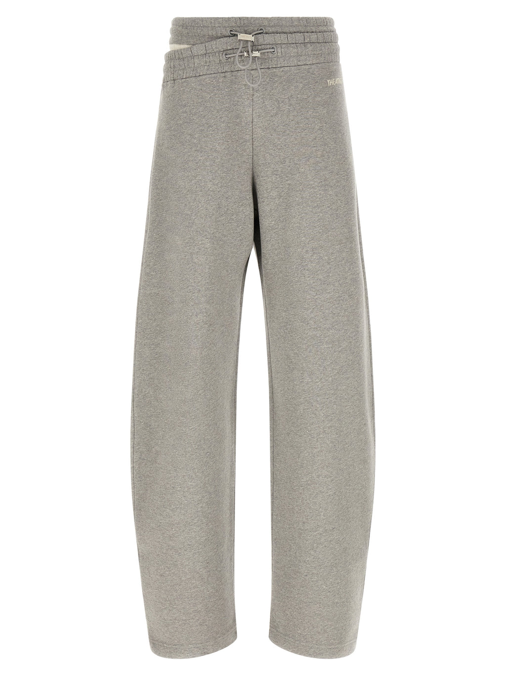 The Attico Graue Baumwoll-Freizeithose