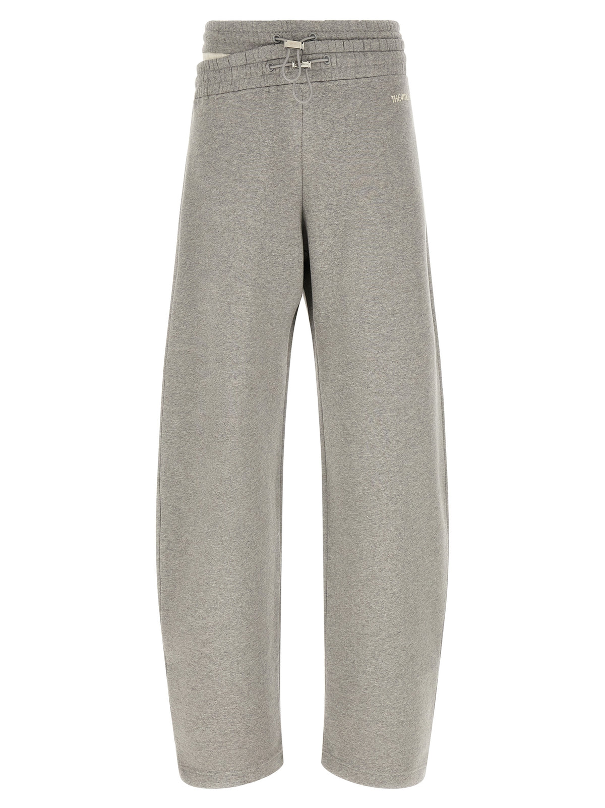 The Attico Graue Baumwoll-Freizeithose