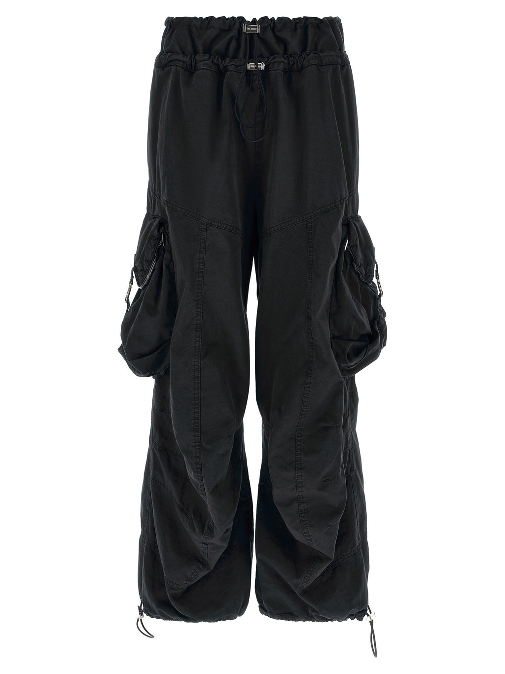 The Attico Schwarze Cargo-Hose aus Baumwolle