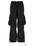 The Attico Schwarze Cargo-Hose aus Baumwolle