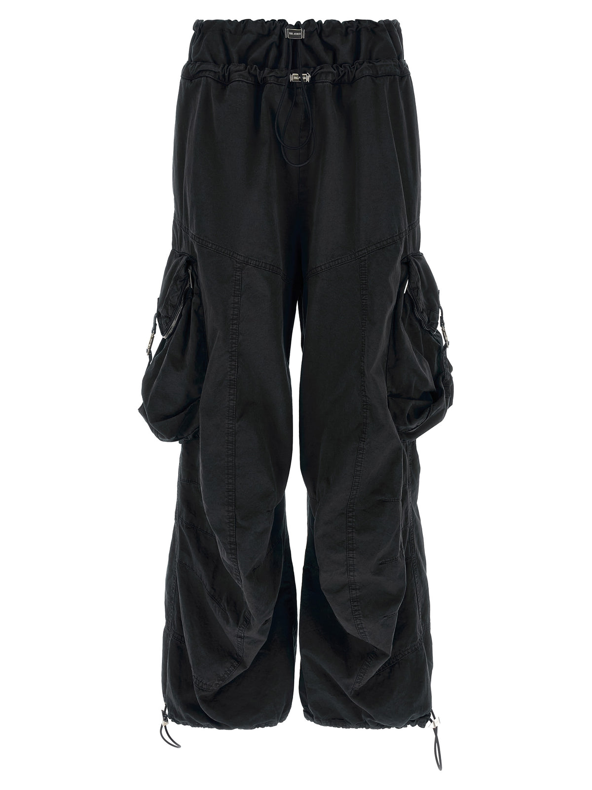 The Attico Schwarze Cargo-Hose aus Baumwolle