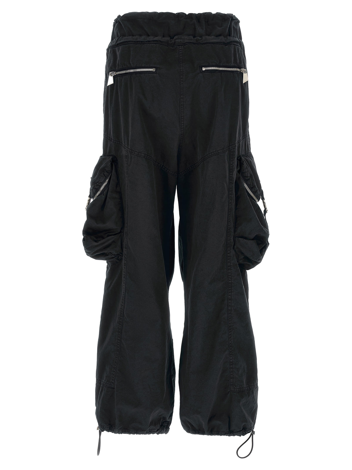 The Attico Schwarze Cargo-Hose aus Baumwolle