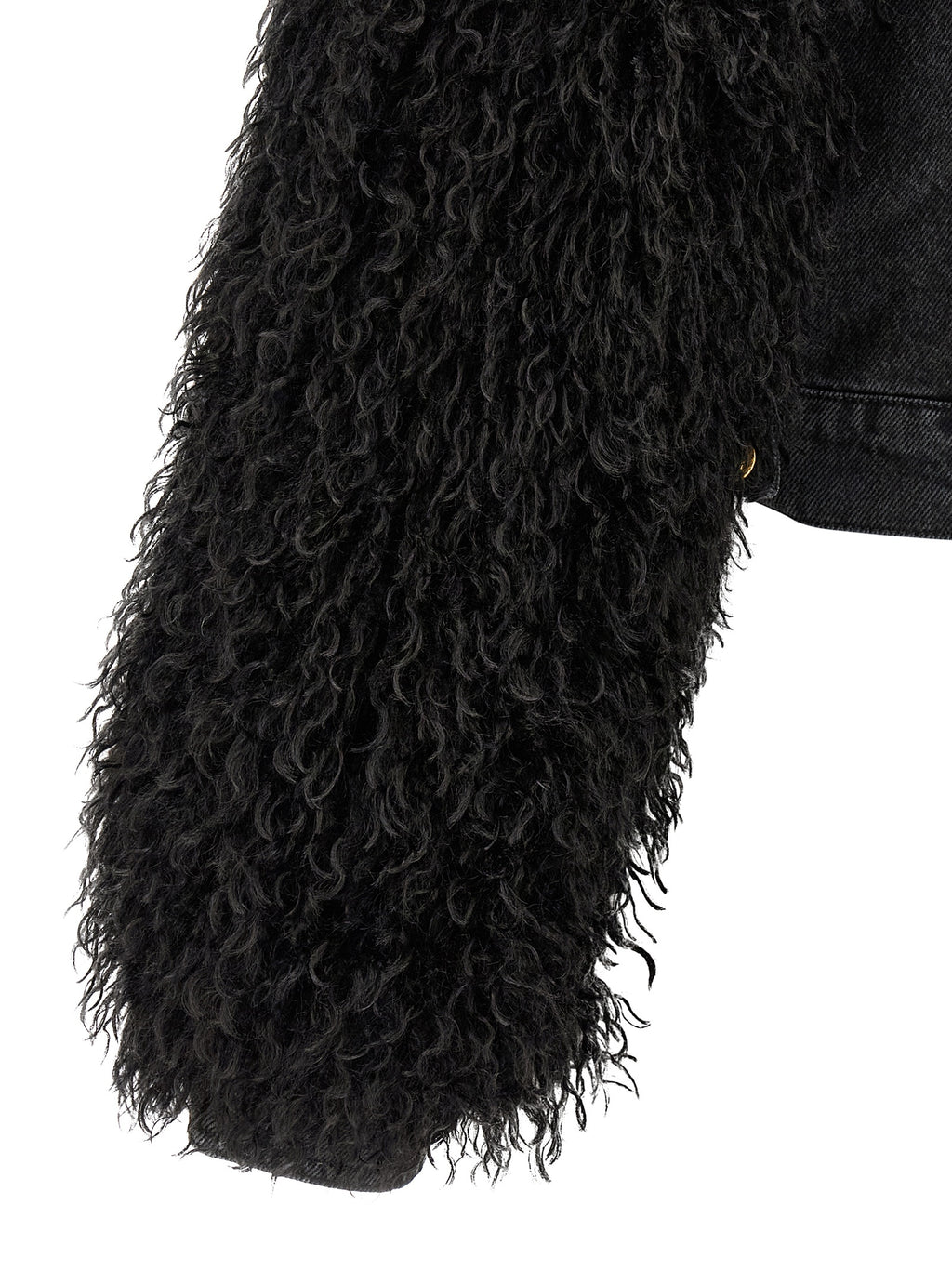 Twinset Schwarze Baumwoll-Denimjacke