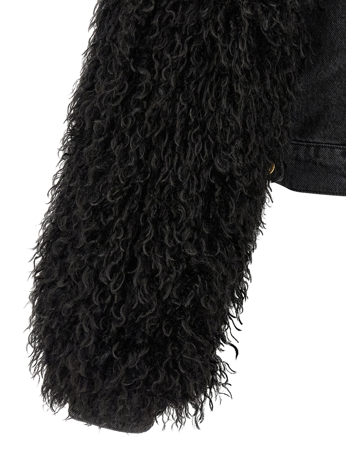 Twinset Schwarze Baumwoll-Denimjacke