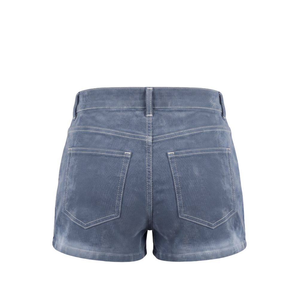 Mr&Mrs Italy Blaue Baumwolle Frauen Shorts