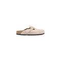 Birkenstock Beige Wildleder-Clogs