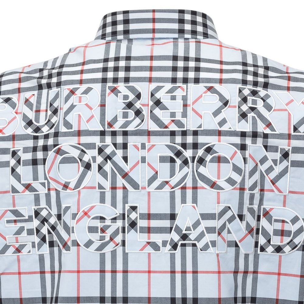 Burberry Blaues Baumwollhemd