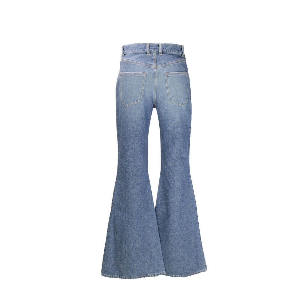 Chloé Blaue Baumwoll-Jeans mit ausgestelltem Bein