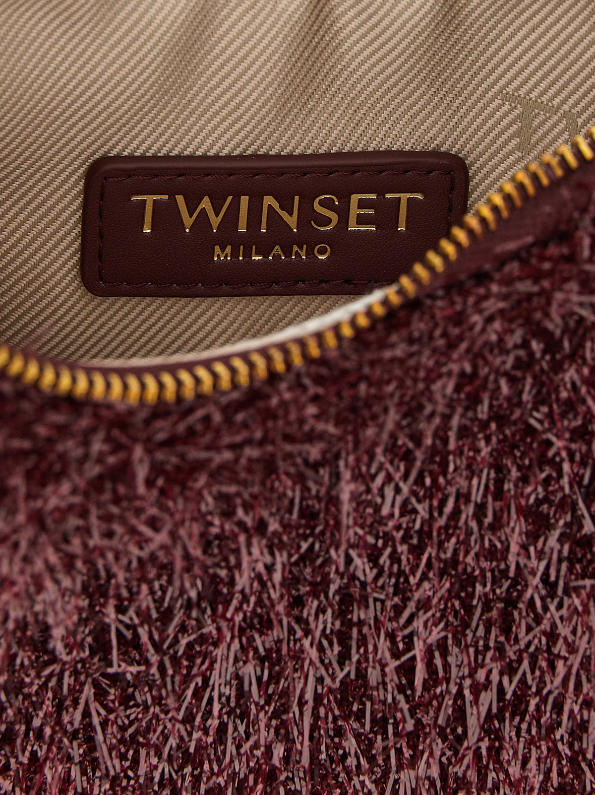 Twinset Bordeaux Polyester Handtasche