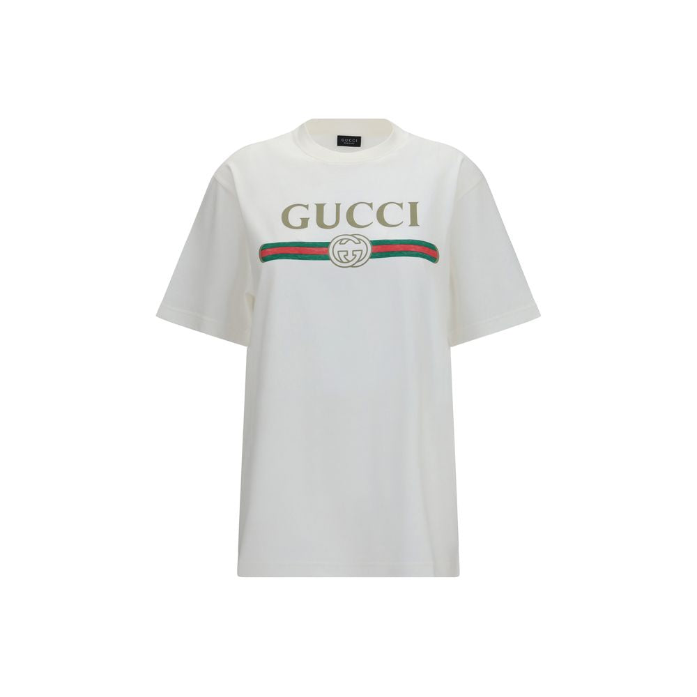 Gucci Weißes Baumwoll-T-Shirt