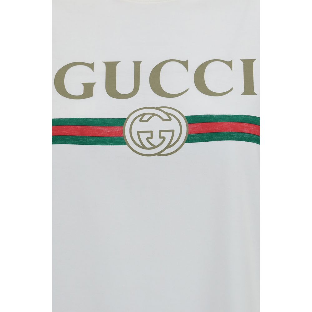 Gucci Weißes Baumwoll-T-Shirt