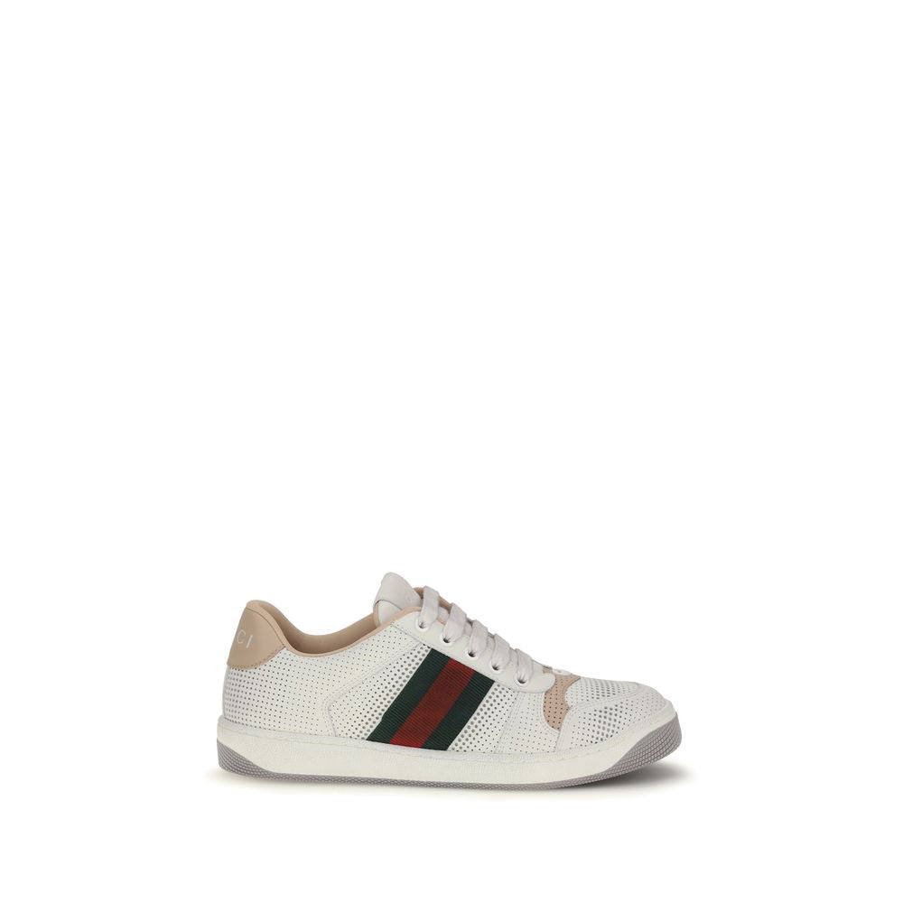 Gucci Weiße Kalbsleder Bos Taurus Athletic Sneaker