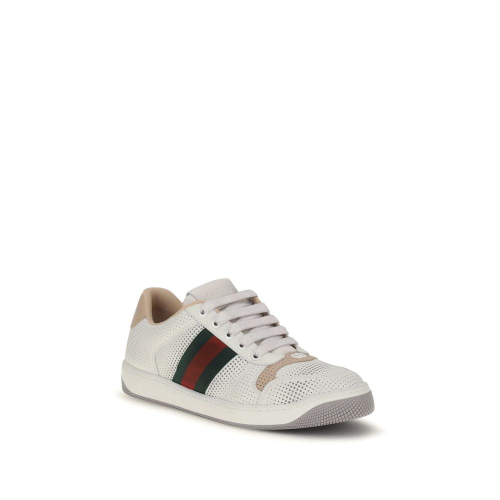 Gucci Weiße Kalbsleder Bos Taurus Athletic Sneaker