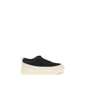 Moncler Schwarze Bos Taurus Kalbsleder Sneaker