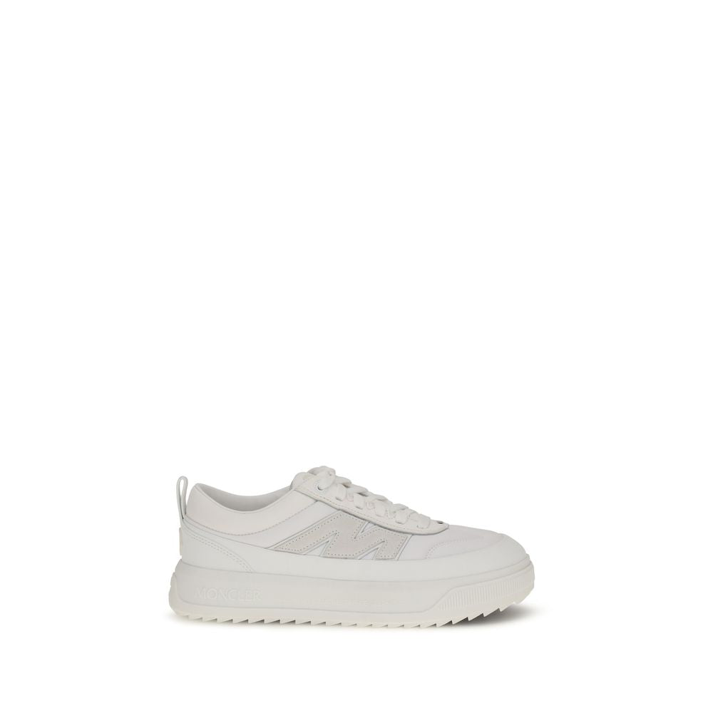 Moncler Weiße Kalbsleder Bos Taurus Athletic Sneaker
