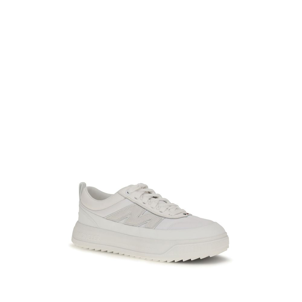 Moncler Weiße Kalbsleder Bos Taurus Athletic Sneaker