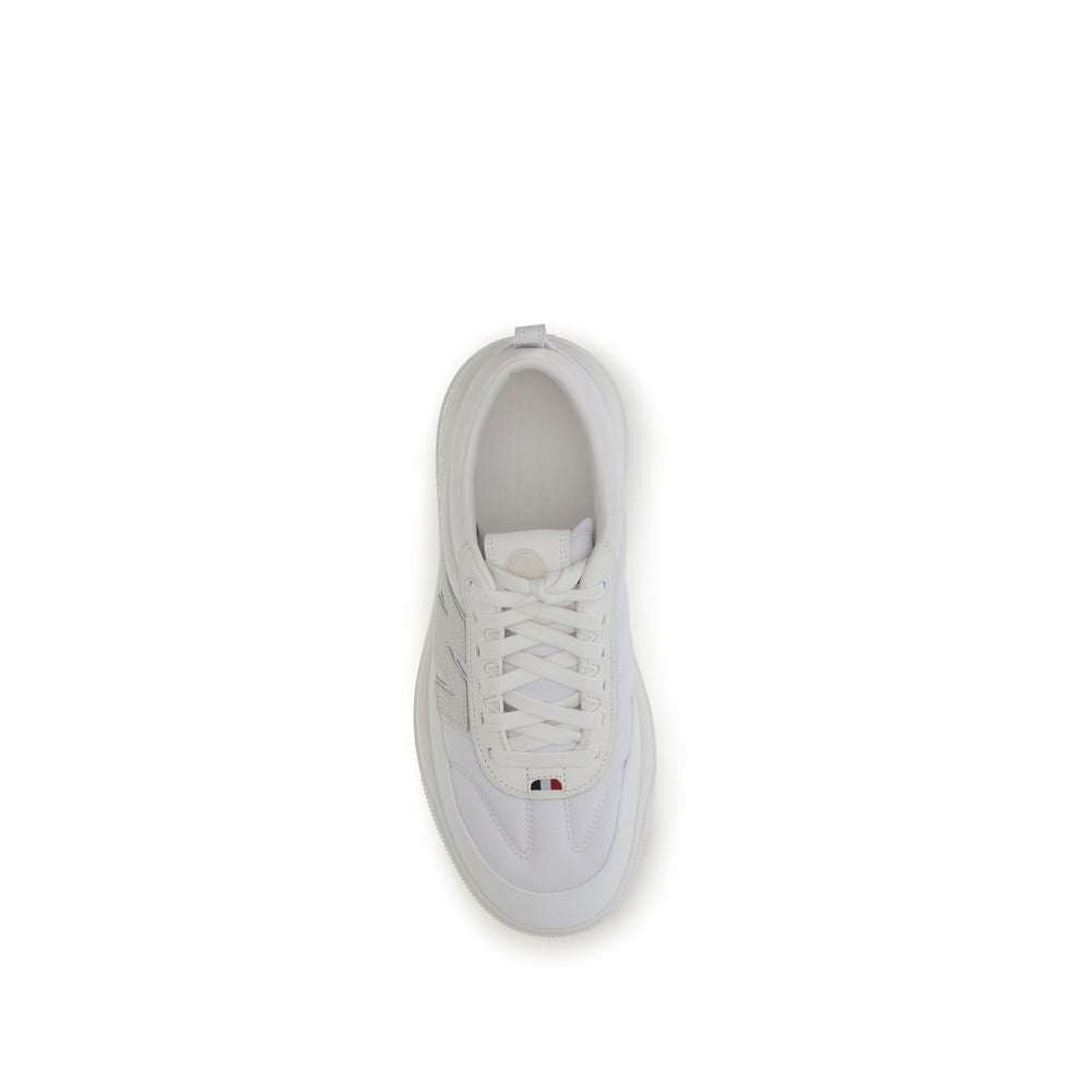 Moncler Weiße Kalbsleder Bos Taurus Athletic Sneaker