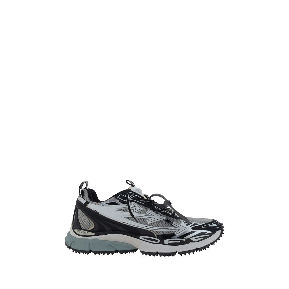 Off-White Graue Sneaker aus Polyurethan im Athletic-Stil