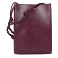 Jil Sander Lila Leder Crossbody Tasche