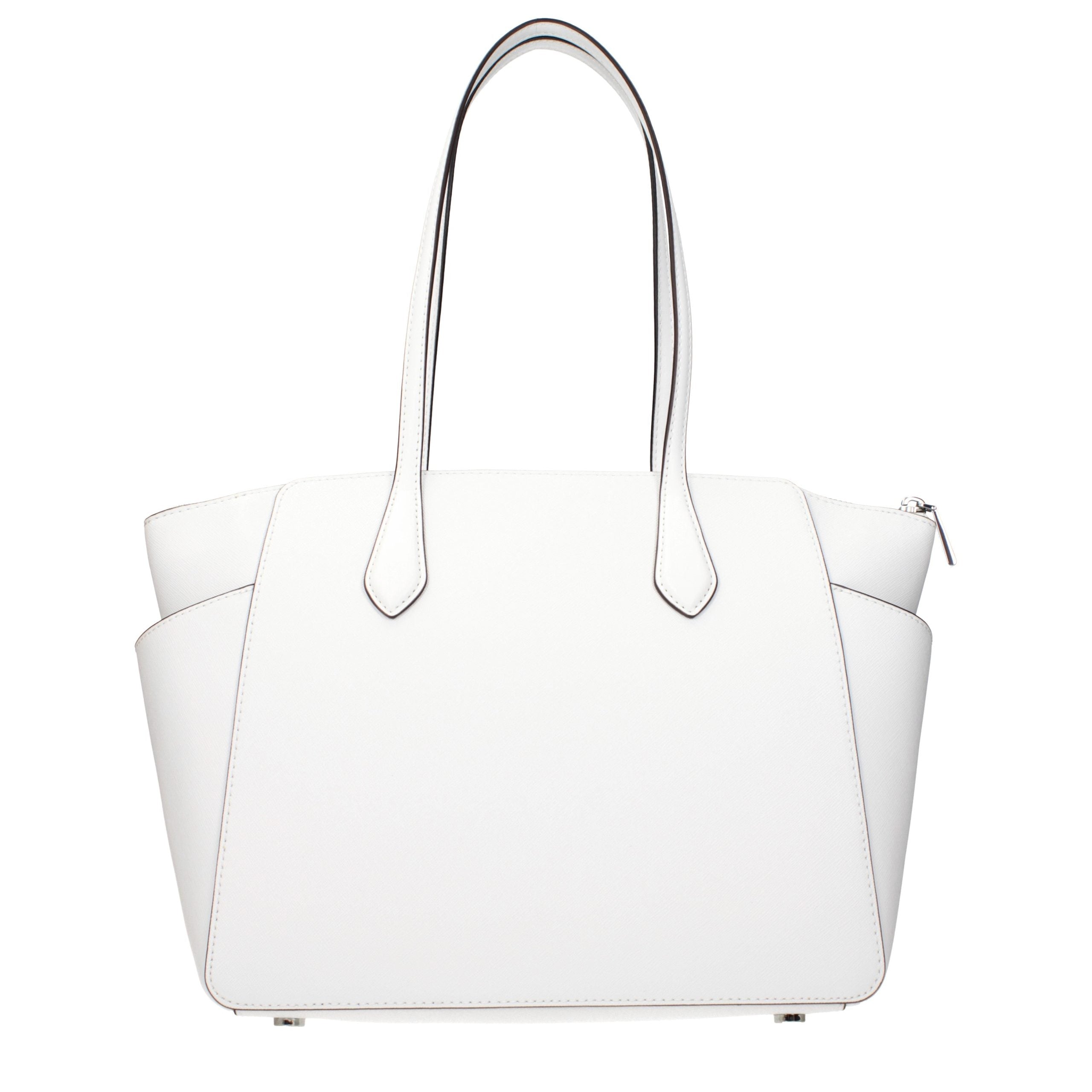 Michael Kors Weiße Leder Schultertasche