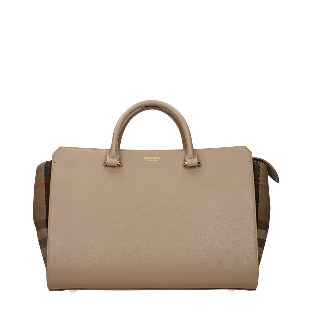 Burberry Beige Leder Handtasche